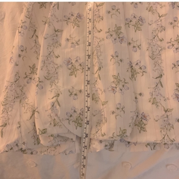 H&M x Brock Collection Lyocell Blend Floral Balloon Puff Sleeve Mini Dress XXL - Picture 11 of 15